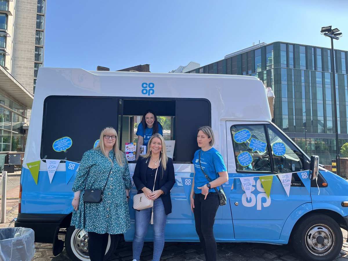 The sun is shining and free ice cream to raise money for our charity partner <a href="/barnardos/">Barnardo’s</a>.  <a href="/coopuk/">Co-op</a> AGM off to a cracking start 🍦☀️🙌