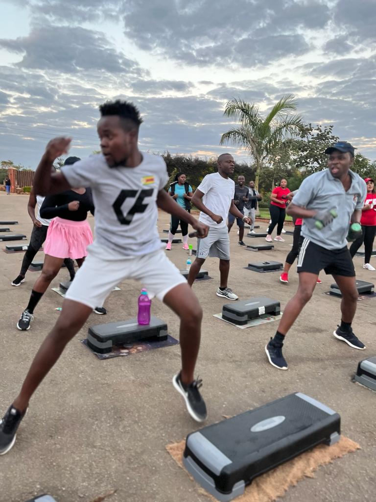 CelofitnessZ's tweet photo. WAFA WAFA Super Step Aerobic Session this morning with coach Marcelo and coach Craig. Remember Celofitness is committed to make sure your body goals are a reality. Join us today.
#JoinCF
#WafaWafa
#SuperStep https://t.co/2J3Zteyevl