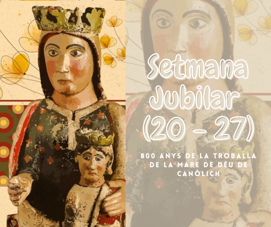 Continuem amb les activitats del #MesCanòlich!

Avui comença la #SetmanaJubilar, fins el proper dissabte 27 els fidels que visitin en peregrinació el #SantuariCanòlich i assisteixin a les solemnes celebracions podràn obtenir el #JubileuCanòlich.

#800VergeCanòlich <a href="/800Canolich/">800 anys Mare de Déu de Canòlich</a>