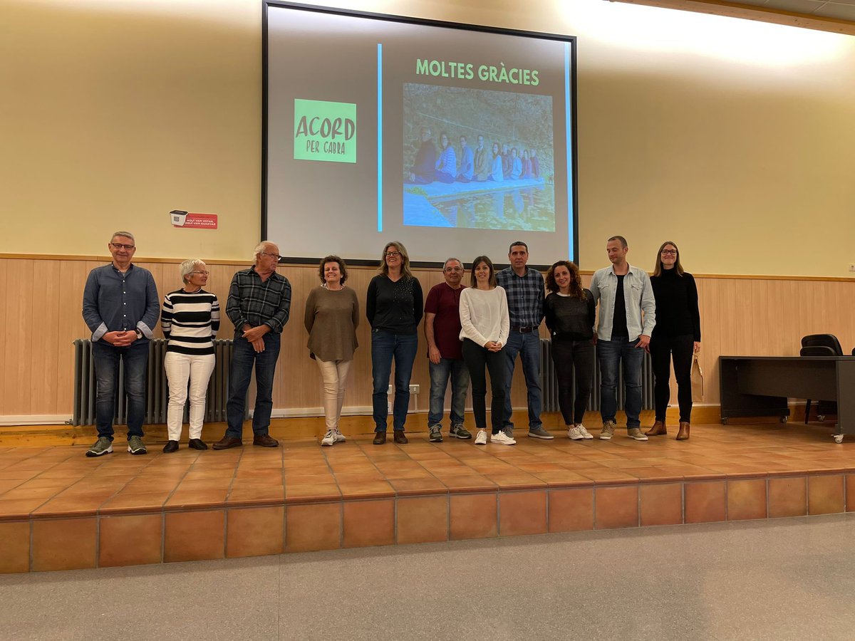 AcordperCabra's tweet photo. Gràcies pel vostre suport i gràcies @HelleKettner per presentar l’acte. 

#Municipals2023 #cabradelcamp #altcamp #28demaig https://t.co/1IPHNyAeZt