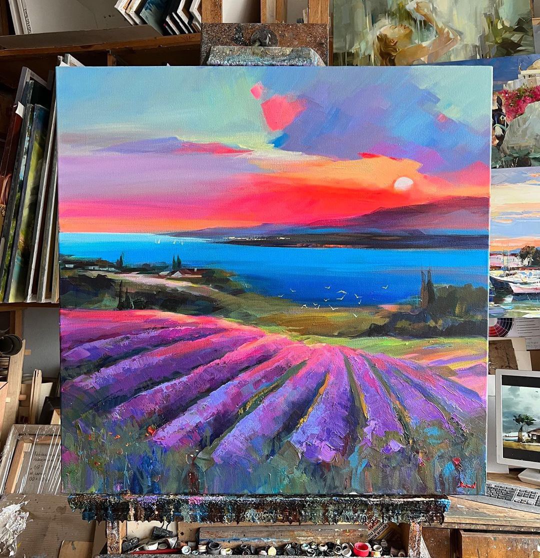 mina_23325's tweet photo. Submerged in the purple paradise, lavender fields whisper peace. The brush strokes of nature create a breathtaking landscape. https://t.co/msGIs2ToRT