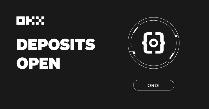 okx's tweet photo. #NewListing 🚨

#OKX now supports $ORDI — Bid farewell to high network fees &amp; relish seamless withdrawals accompanied by lightning-swift transactions ⚡ 

🟢 Deposits OPEN at 10:00 am (UTC)  
📈 ORDI/USDT Spot trading starts once ORDI token deposit meets the listing requirements