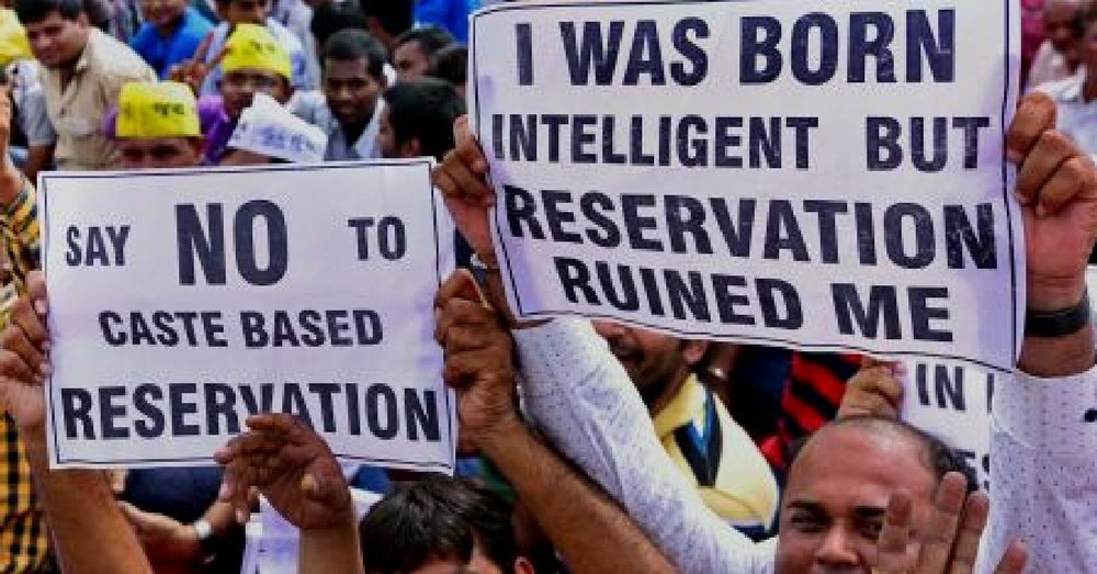 NithinP41971554's tweet photo. If there is no caste there is no caste based reservation !
can anyone born his an intelligent it is possible ?
#bancastesystem https://t.co/jiYflxuOYQ