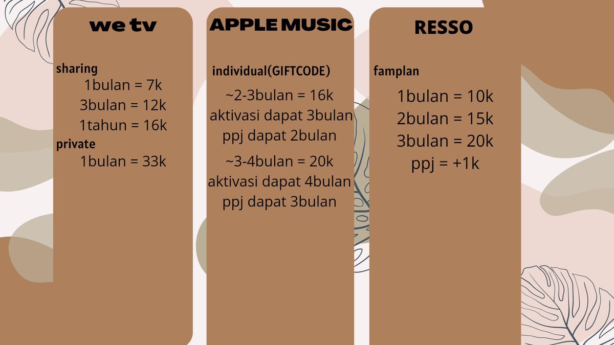 ready nih apps premium spotify we tv netflix apple music canva wattpad youtube dll🔥 feel free to ask🤗🤗

✅ Trusted 100%
✅ Fast resp &amp; proses
✅ Berkualitas
✅ Legal
✅ Ramah kantong‼️
order? wa.me/6282287763119
💳 all e-wallet &amp; qris
#zonauang #zonajajan #zonaba