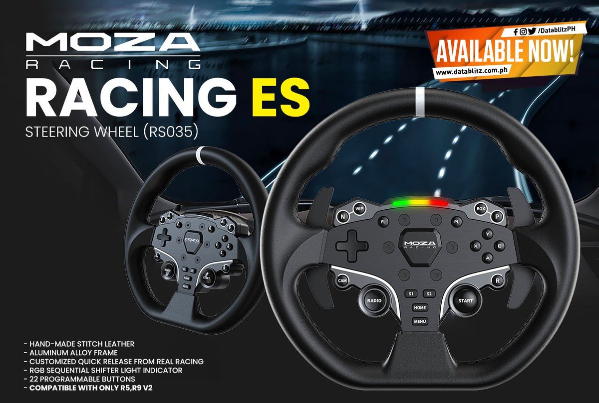 DataBlitz on Twitter "IMMERSIVE EXPERIENCE. Moza Racing ES Steering