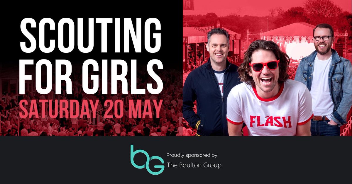 Joining us later for Scouting For Girls Live After Racing?🏇🏼🎤

🎟️Tickets are available at the gate (card only)
🌱Going GOOD
✅Gates open: 3:30pm
🏇First race: 5:35pm
🏇Last race: 8:35pm
🎤Scouting for Girls performance: approx 8:50pm-10:05pm

We look forward to welcoming you! 🤩