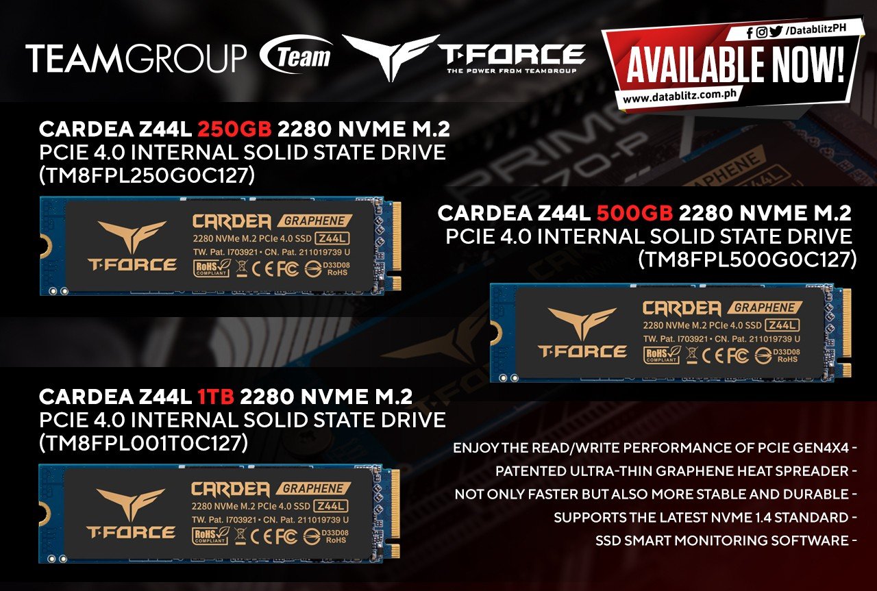 CARDEA Z44L M.2 PCIe SSD 500GB