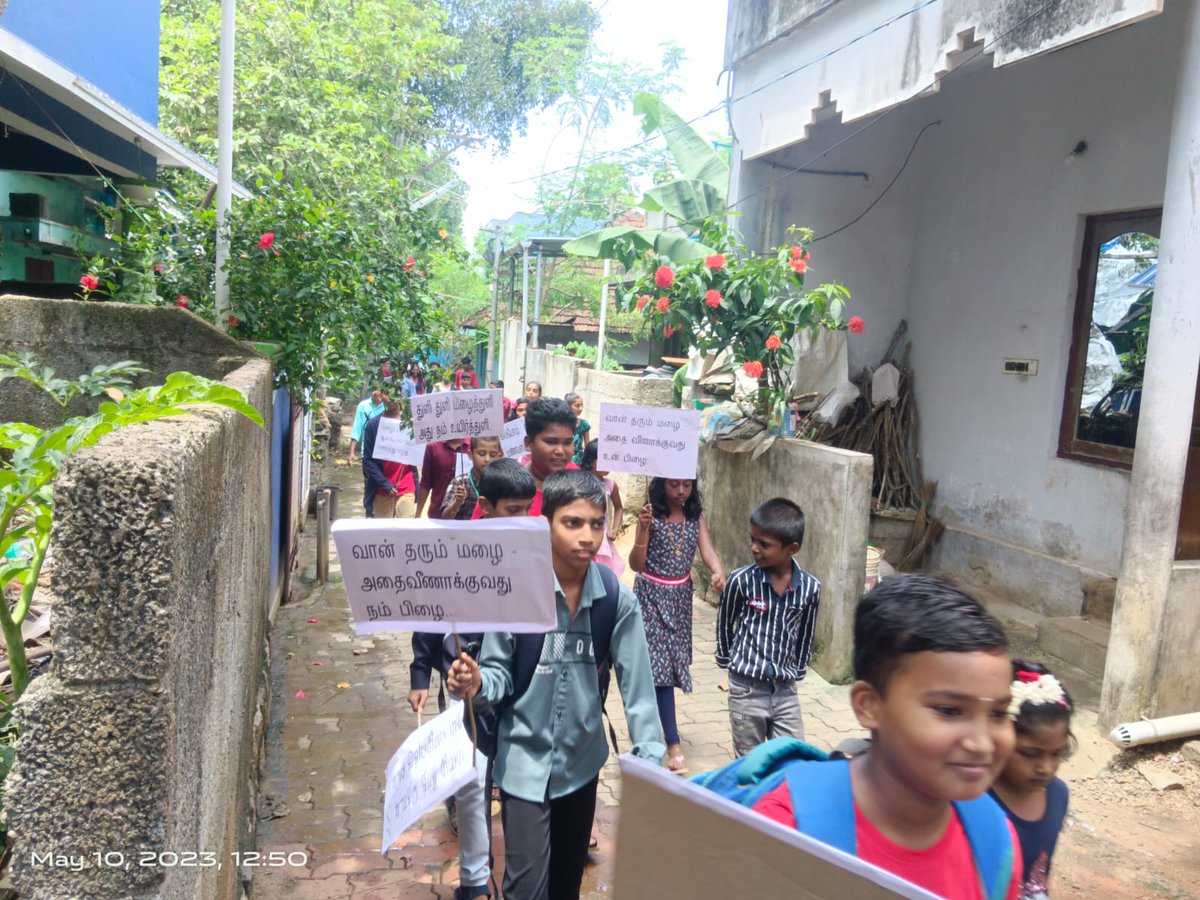 NYK_Kanyakumari's tweet photo. A part of Catch The Rain-III Phase programme has been organised by Lucky Star Sports Club at Kotticode and surrounding villages of Kanyakumari district in the month of May 2023. #CatchTheRain #nykkanyakumari #Nationalwatermission #nyksProgramme #NYKSIndia #JalShaktiAbhiyan https://t.co/siXE4KYWAN