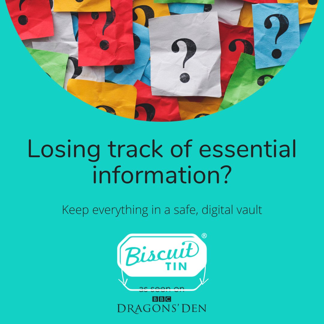 Imagine how much harder it will be for your loved ones when you're gone. 

Biscuit Tin is a safe digital vault for you to store everything from your life. 

One safe place for a life well lived. 

Peace of mind for those who will need it at a difficult time.