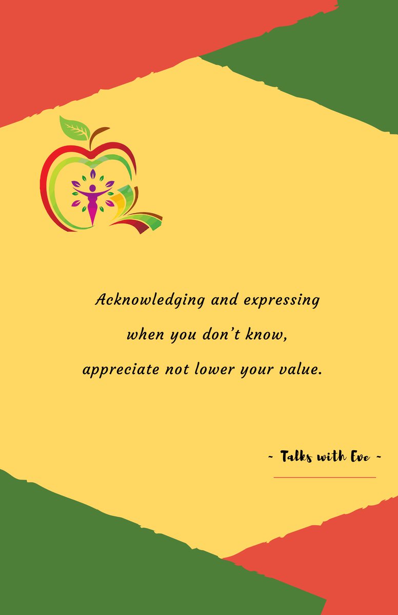 No one knows everything. However, knowledge can, and does increase, when you are open to learning new things #alwaysbehumble #neverstoplearning #sagesaturday #talkssee #talkswitheve