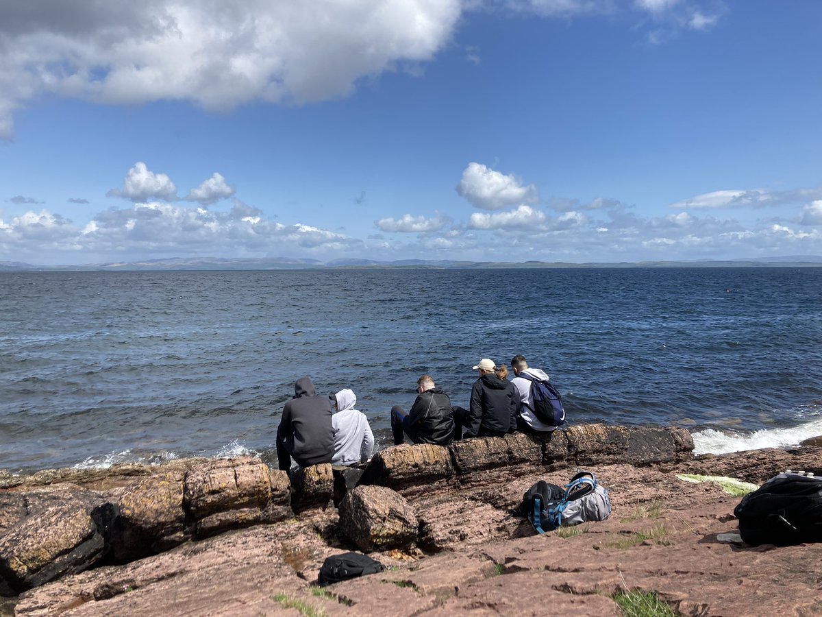 Travelling home after a fantastic week on Arran with our @DerbyUni students!