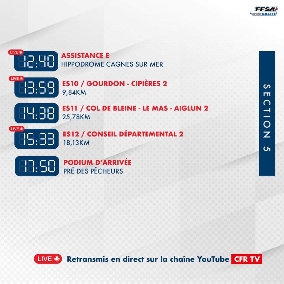 👉 Programme pour la 2eme partie de journée avec le Podium d'arrivée au Pré aux Pêcheurs avec des animations🤹‍♀️ prévus dès 15h30. 
Bon rallye