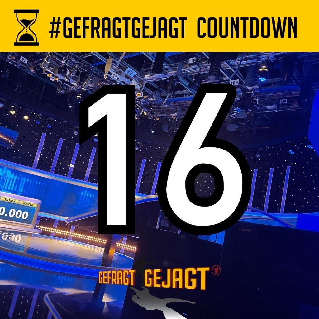Noch 16 Tage bis zur neuen Staffel von #GefragtGejagt ⏰🥳