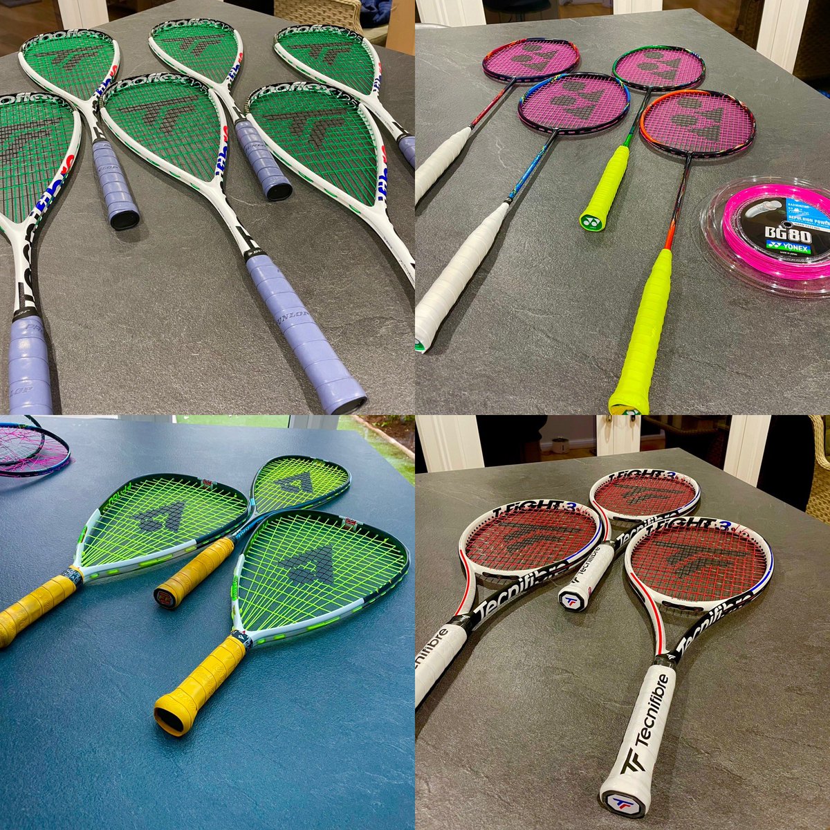 I frequently get asked if I also string (insert type of racket here). Yes, yes I do. If it has strings, I string it 😃