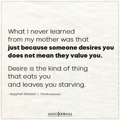 Don't settle for someone who leaves you starving!

#SelfWorthLessons #LearnedFromExperience #mindsjournal #themindsjournal