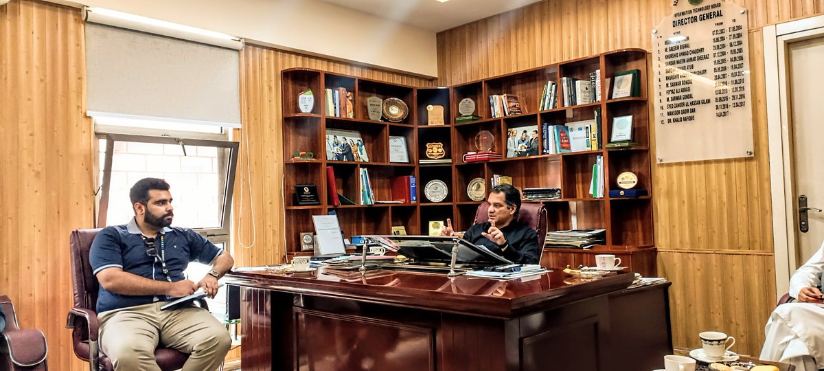 #NHDR2023 Team met <a href="/GovtofAJK/">Govt of Azad Jammu & Kashmir</a> Director-General, AJK Information Technology Board <a href="/khalidrafiquepk/">Dr. Khalid Rafique</a> in #Muzaffarabad to discuss ongoing #digitaltransformation projects and scope of future IT initiatives to reform governance, business modeling and human development outcomes in AJK.