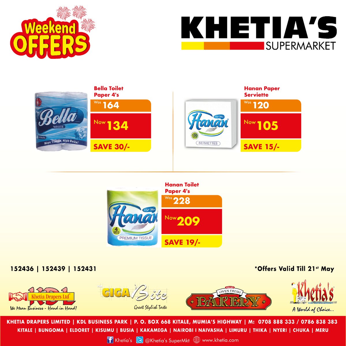 KhetiasSuperMkt's tweet photo. Huku Khetias lazma usave hii weekend. Tunajua uchumi mbaya lakini discount lazima. #weekendoffers https://t.co/KheATfwZvC