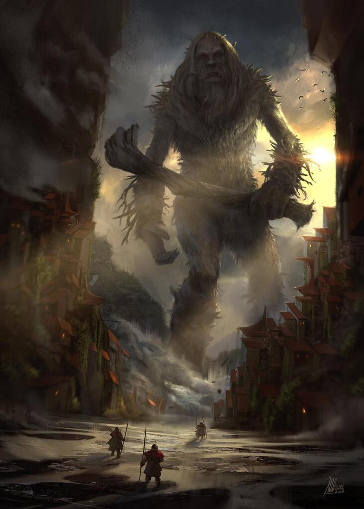 BirdsForScale's tweet image. Monster Out Of The Woods by Sina Kasra