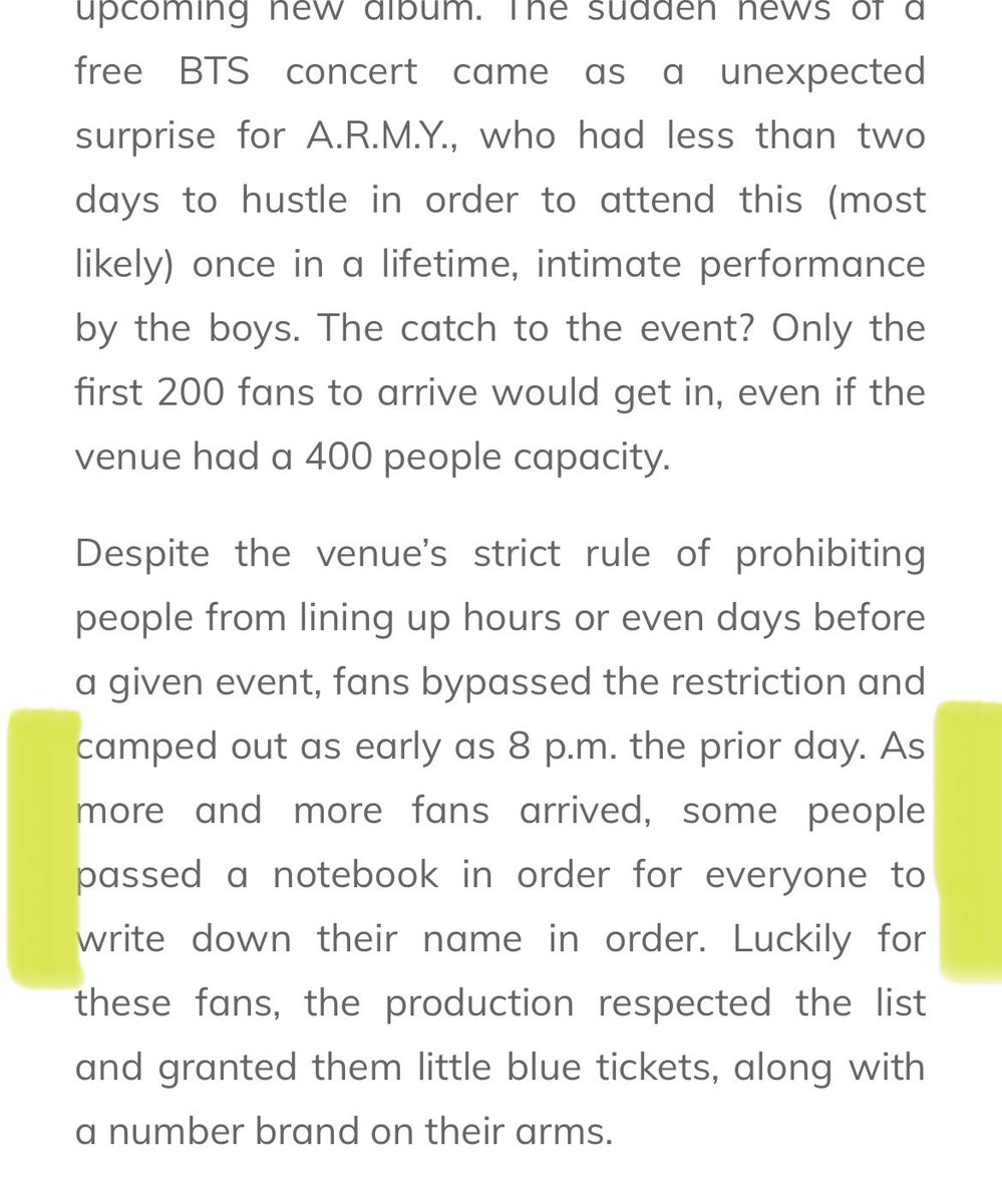 Never saw this story of the armys in American Hustle Life organize themselves to get in the Show n Prove because of course they did

The writers are now moving on. As small independent press becomes increasingly rare, who will document future histories? 

kultscene.com/review-bts-sho…