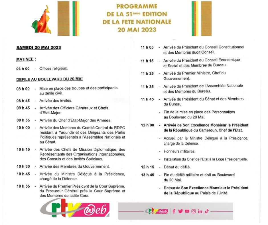 Annenzouankeu's tweet photo. #Cameroun  célèbre sa #FeteNationale. La date du 20 mai choisie pour commemorer la fin  du système fédéral le 20 mai 1972, au profil  de l' État unitaire. C' est pourquoi on parle de " Fête de l' Unité". Chaque année, défilé civil et militaire le matin, puis un cocktail le soir. https://t.co/NPptylHX43