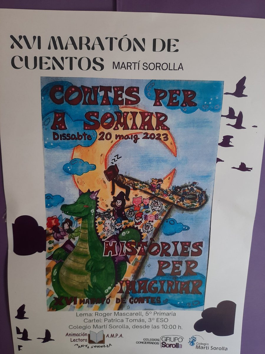 marilomm7's tweet photo. Un año más, y ya son 16, el maratón de cuentos del colegio Martí Sorolla.
Este año especialmente emocionante.
Gracias a todos los fantásticos docentes y miembros de la comunidad escolar que contribuyen a que nuestros peques descubran el placer de la lectura @GrupoSorollaEdu https://t.co/mAKq7D9Llq