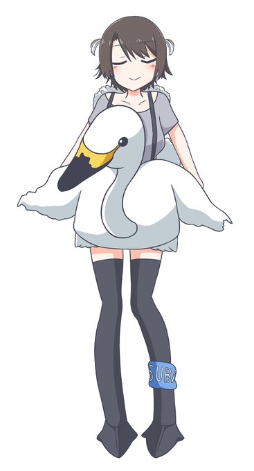 スバルちゃんアヒルじゃないって言う時あるし、実は美しき白鳥だったという事?と予想 #大空スバル新衣装予想
