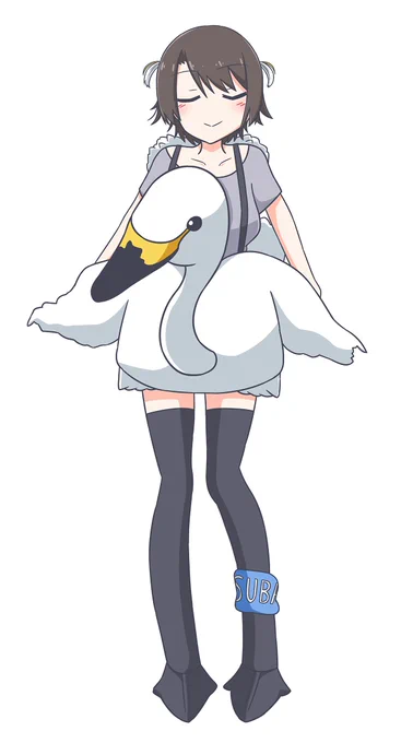 スバルちゃんアヒルじゃないって言う時あるし、実は美しき白鳥だったという事?と予想 #大空スバル新衣装予想