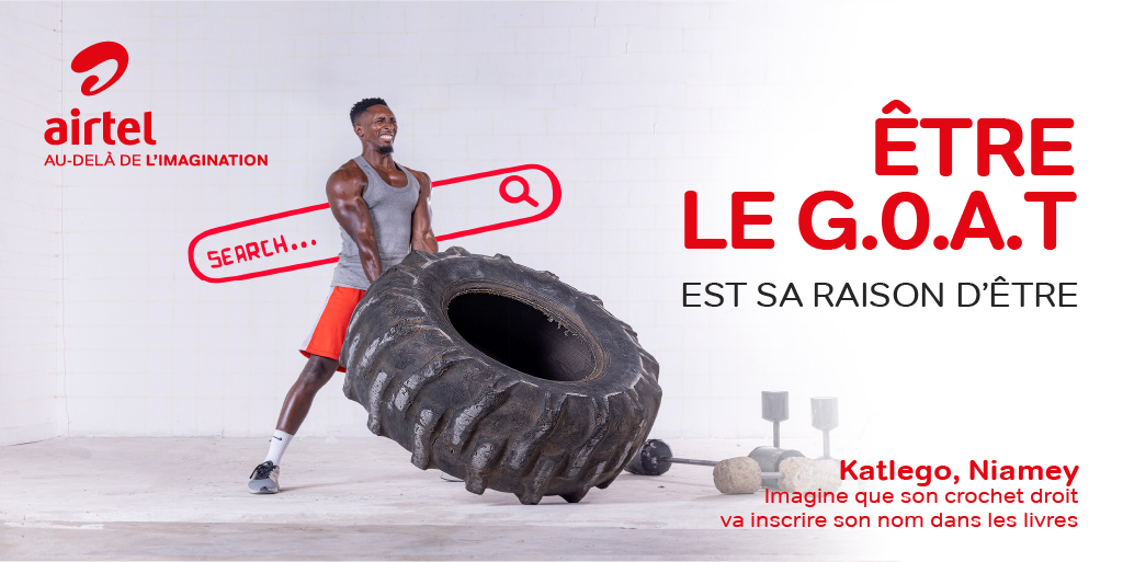 airtelniger's tweet photo. Rien n’est impossible quand on croit en soi et en sa passion. 

Vise l’excellence avec Airtel à tes côtés et inspire le monde entier avec ton talent. 🏆

✅Embrasse ta destinée maintenant ! Va au-delà de ton imagination.
#AirtelNiger #AuDelàDeLimagination https://t.co/Ba0w5XmYyD