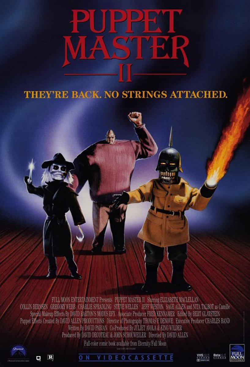 beazyak033313's tweet photo. #NowWatching - Movie homework. #PuppetMasterII #FullMoonEntertainment #Horror https://t.co/VwWatSbaVh