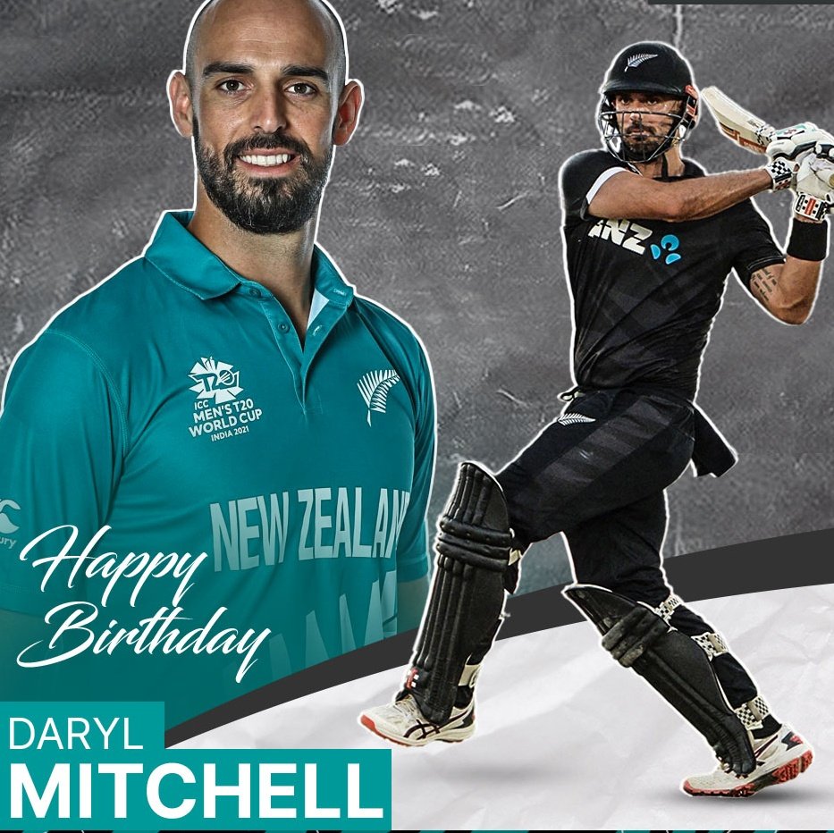 Wishing a very happy 32nd birthday to New Zealand all-rounder, Daryl Mitchell! 🎂

#DarylMitchell #TeamNewZealand #Cricket #HappyBirthday