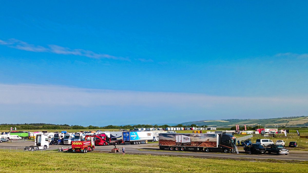 Shaping up to be scorchio @PembreyCircuit for this weekends rounds of @officialbtrc and @ConvoyTruckShow