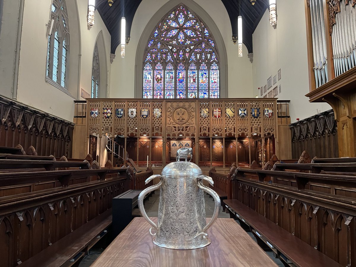 GlenalmondColl's tweet photo. A great privilege to welcome the Calcutta Cup to @GlenalmondColl this morning for assembly. Historic, prestigious, famous &amp; incredibly beautiful. Thank you @Scotlandteam https://t.co/eIKhgk3XFT