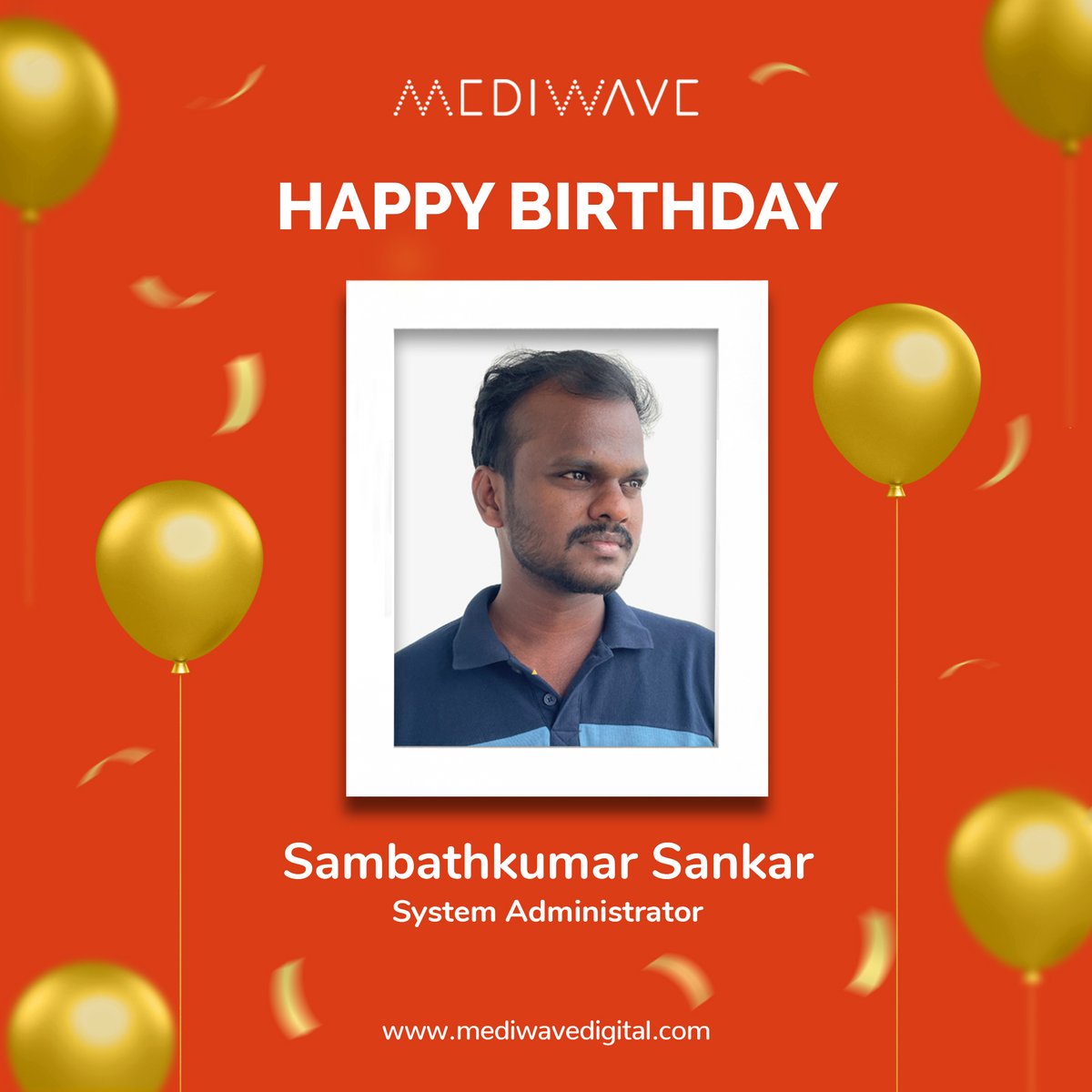 MediwaveD's tweet photo. Happy birthday to the excellent system admin Sambathkumar! π Here's to another year of tackling complex issues and keeping us all connected. π»βοΈπ
#birthday #birthdayboy #systemadminlife #mediwavedigital #pondicherry https://t.co/bymAkz1AjN