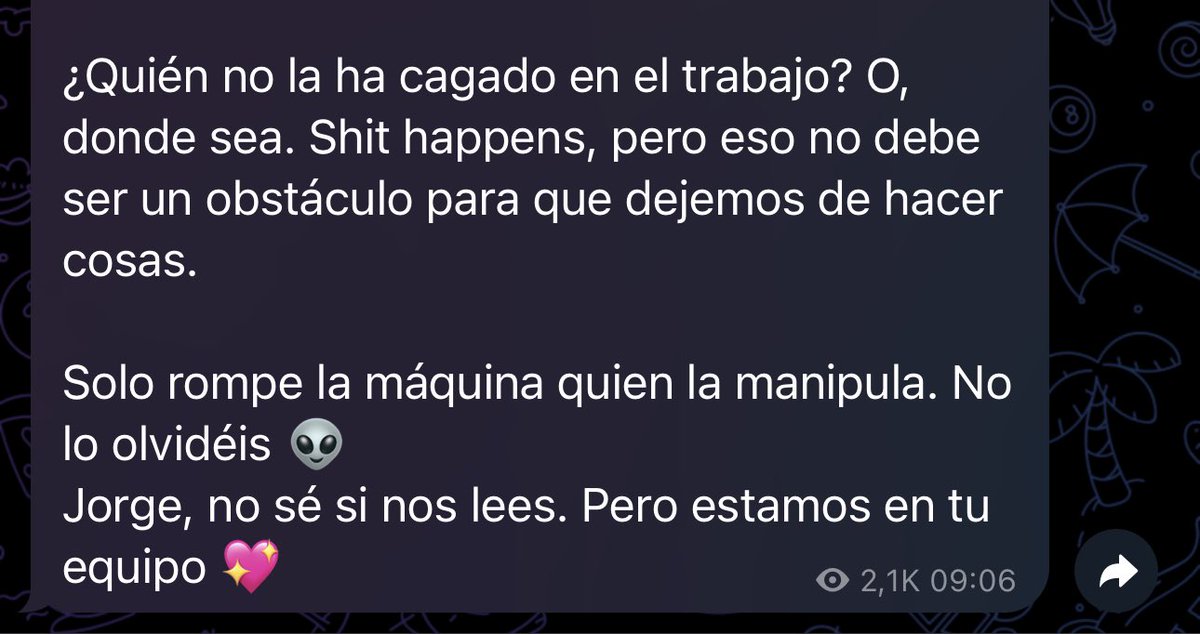 davidquiros's tweet photo. Grandes @getmanfred y grande Jorge 👏🏼👏🏼👏🏼👏🏼👏🏼 Todos la hemos cagado alguna vez y todos los que hacemos cosas lo seguiremos haciendo… #todossomosjorge https://t.co/kFQY5tslbR