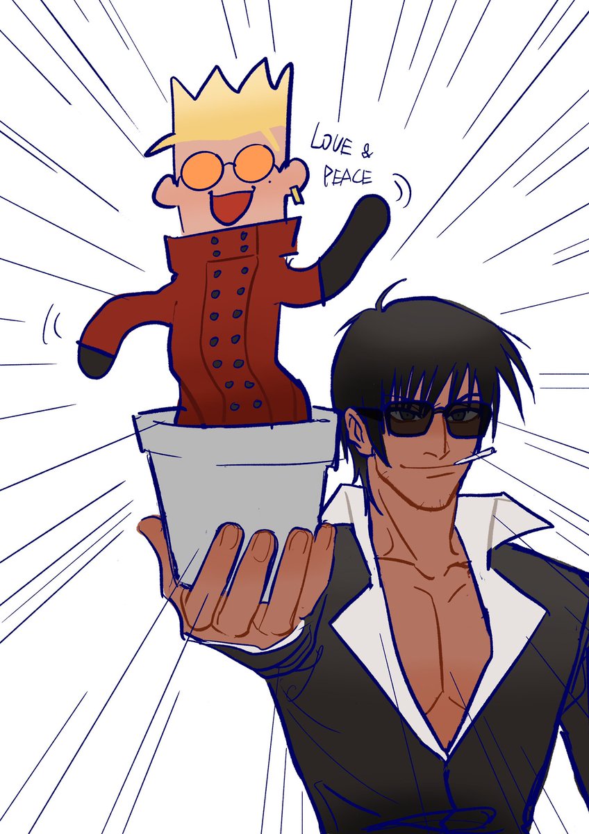 U2DAZE's tweet photo. #TRIGUN 
#trigunmaximum 
扭扭，扭扭🌱 https://t.co/CmG0ybkPmC