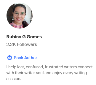 Rubina G Gomes | Writing Counsellor and Confidante tweet media