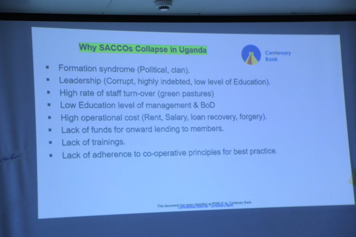 CentenaryBank's tweet photo. Today, we gather at Mapeera House to engage in a training session focused on constructing a thriving SACCO. Our esteemed customers have joined us to gain valuable insights into the day-to-day operations and essential requirements to effectively achieve Sacco's objectives. https://t.co/GwEJFq3HhA