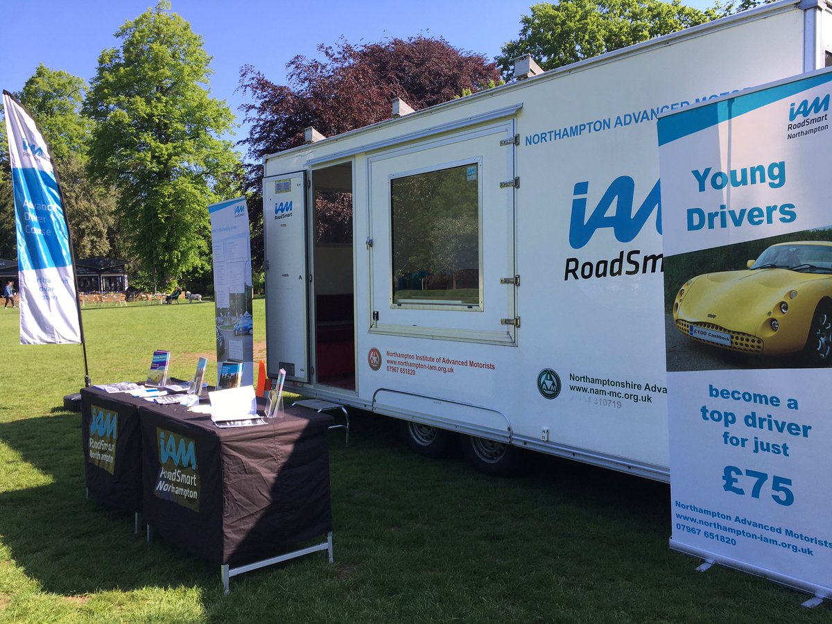 All set up at Abington Park for the <a href="/RoadPeace/">RoadPeace</a> road safety event today - come and say hello 
<a href="/IAMRoadSmart/">IAM RoadSmart</a>