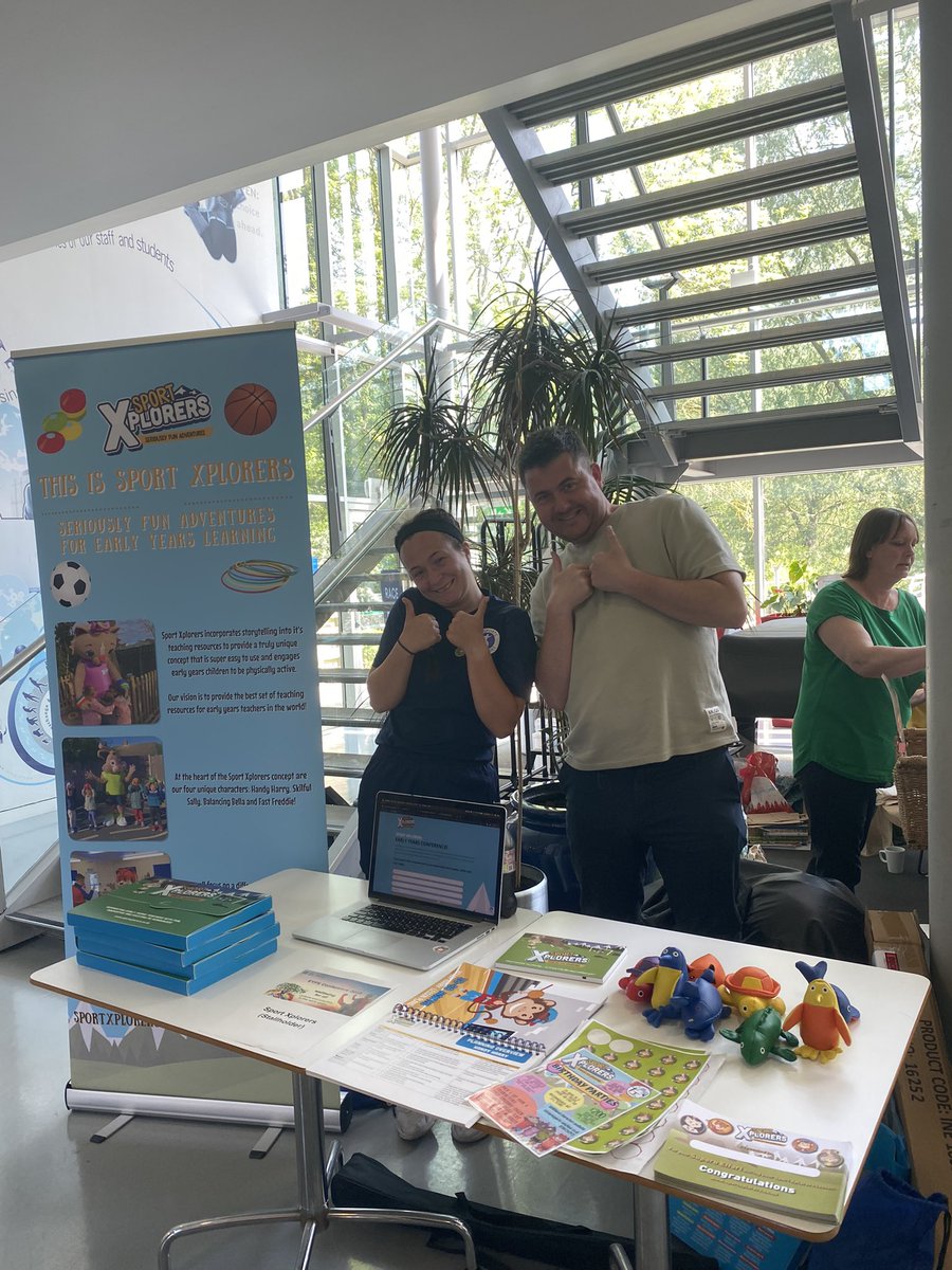 SportXplorers's tweet photo. All set up for the @Essex_CC Early Years Conference🐰🐵🐱🐯@ProsportsSLtd @ProsportsMrP @_Miss_Golden_ https://t.co/R9mQHfa5jG