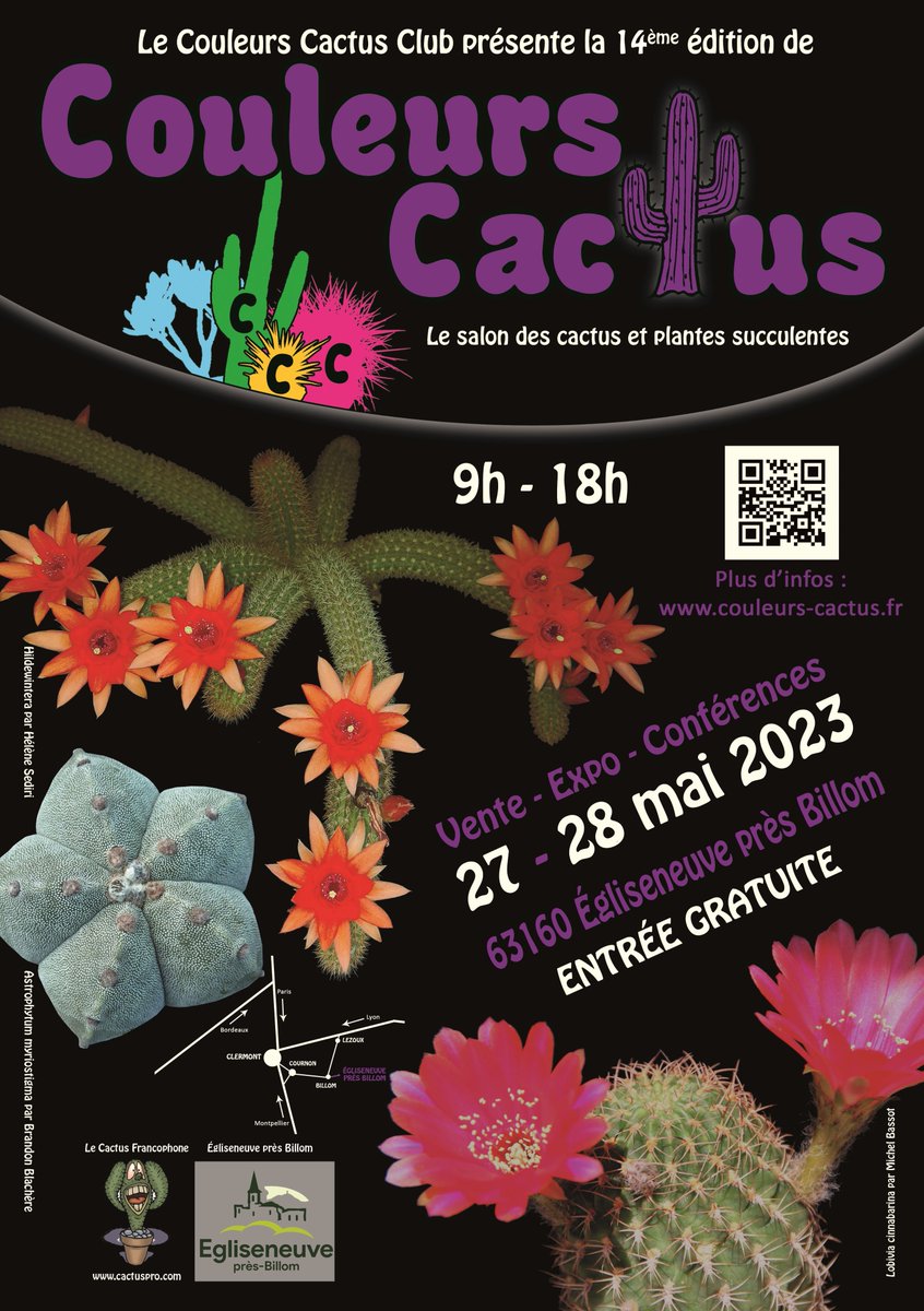 Dans pile une semaine, c'est le salon Couleurs Cactus en Auvergne, la plus grande foire aux plantes de la région dédiée aux plantes grasses et cactus. Expo, vente, conférences, conseils, le tout pour une entrée gratuite #plantes #cactus #sortie
couleurs-cactus.fr