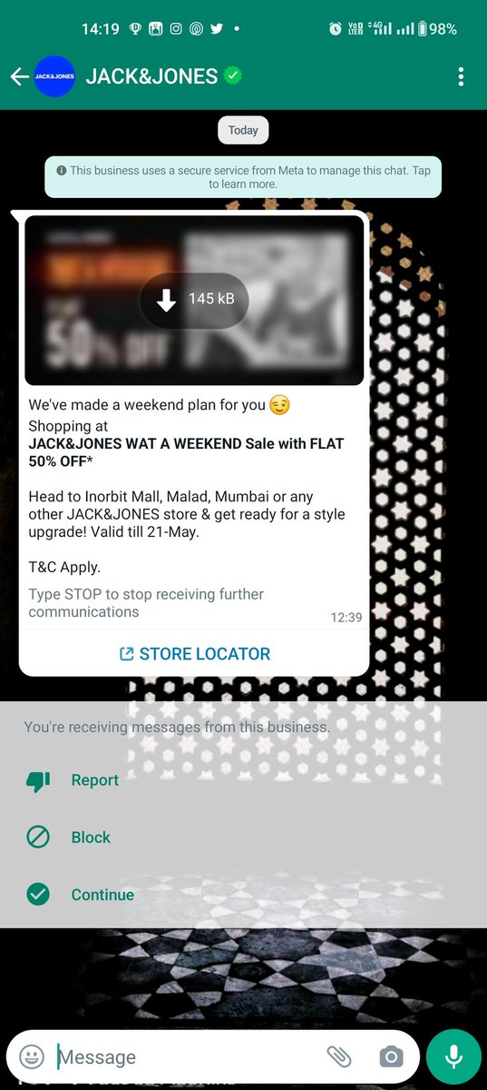 samisayyed9's tweet photo. Don't get misled, it's not a flat 50% @JackandJonesTM , you guys need a better way to drive footfalls https://t.co/eAsCIRyJro