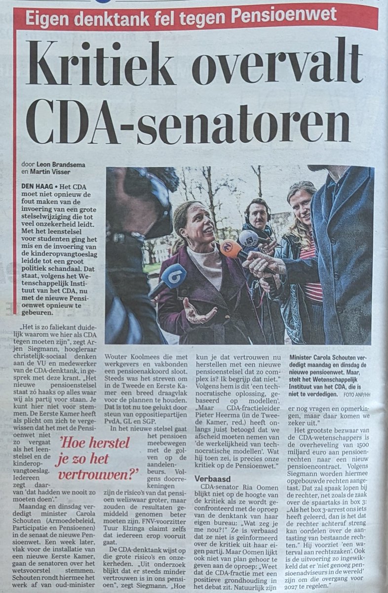 abflipse's tweet photo. Nieuwe #pensioenwet wordt een ramp. 'Als dit echt bekend wordt bij de mensen, dan breekt de pleuris uit'. Op 30 mei 2023 weten we het! https://t.co/6BDHxnEYDT