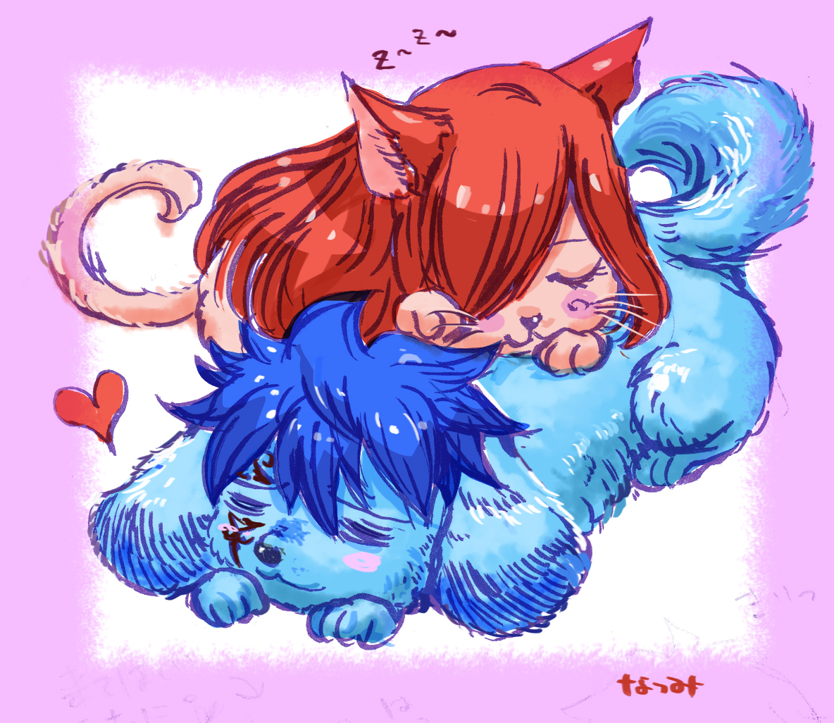 例のわんこジェラールとエルザにゃんこ🐶🐈