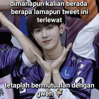 geminirchamato's tweet photo. Let's #moots !! 
Tega banget ck banyak yg unfoll 🙂
Ayok yg suka jbjb, gibah kapal ,apapun deh gua tampung😎
help rt/like. Tysm. https://t.co/zGjhVvOehw