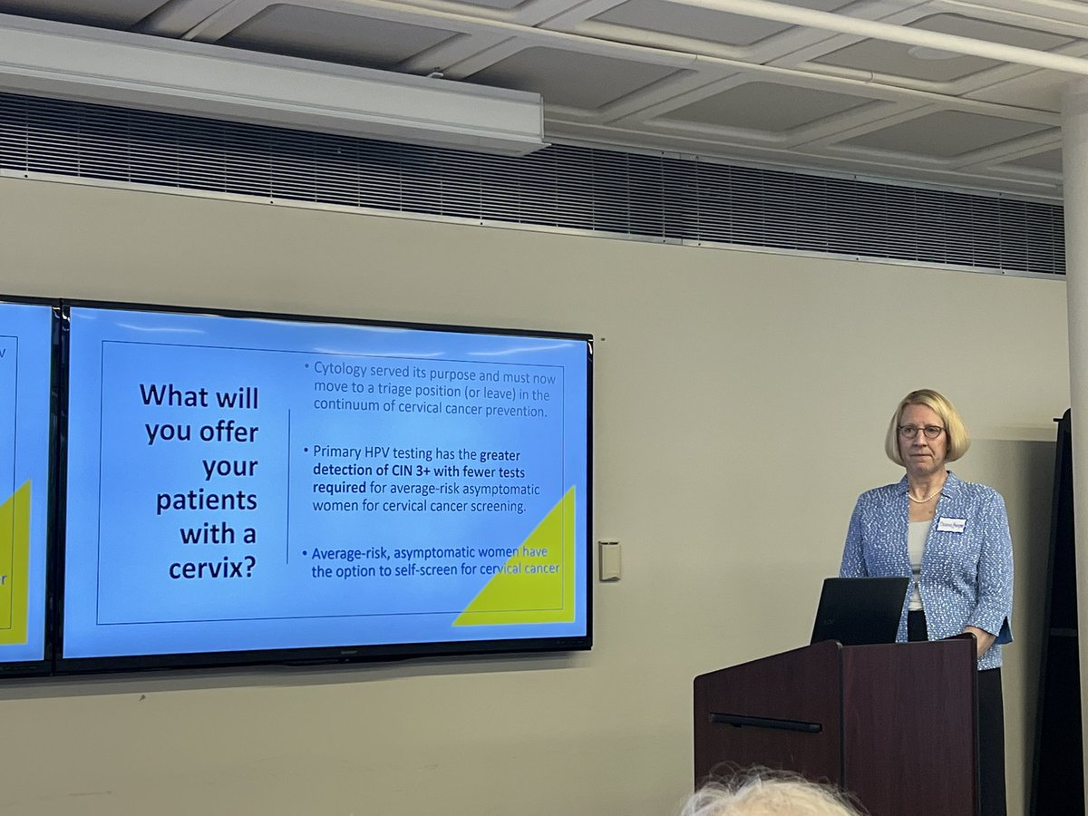 Dr. Diane Harper on current state for HPV testing and proposed state of primary HPV testing algorithms.<a href="/UMichMedSchool/">University of Michigan Medical School</a> @ELAMProgram <a href="/UMichMedSchool/">University of Michigan Medical School</a> <a href="/aafp/">AAFP</a>