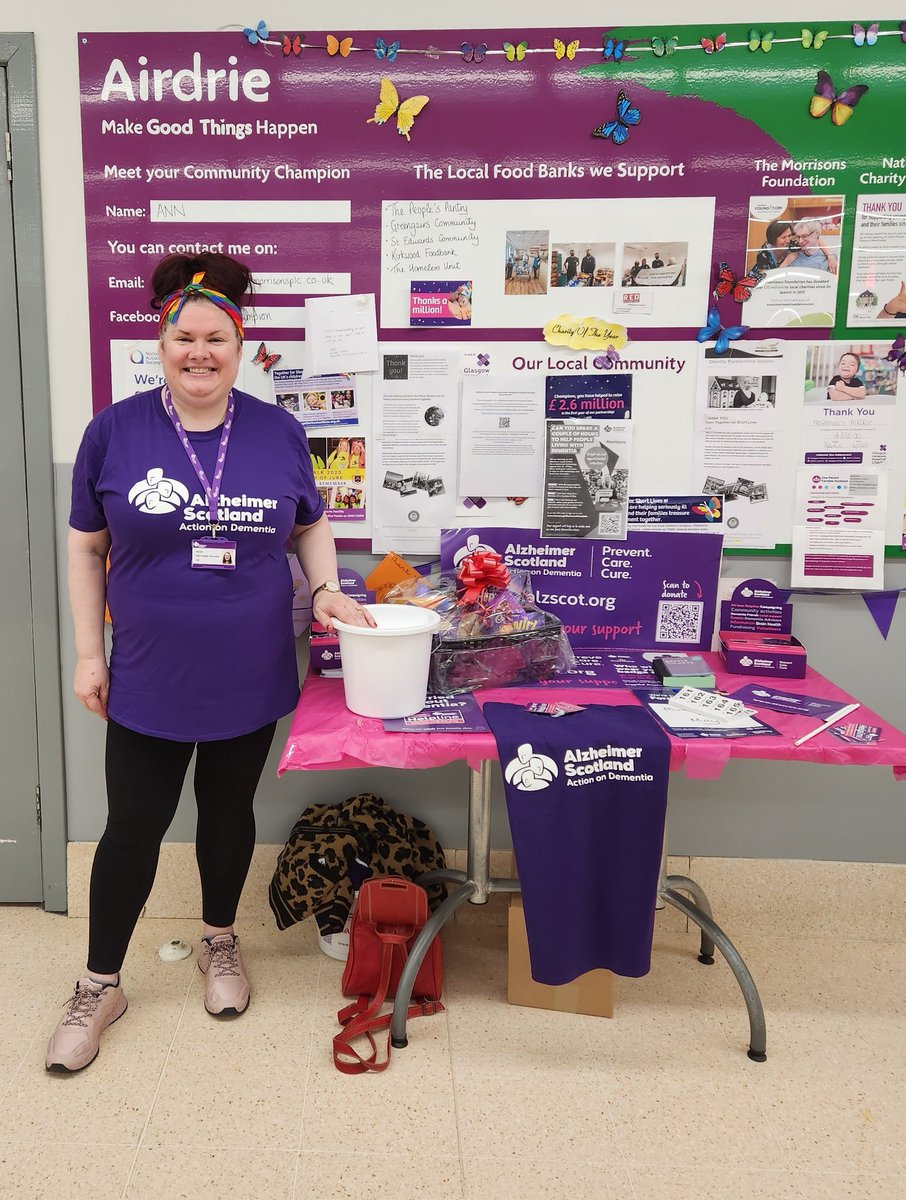 angi_inch's tweet photo. Back at morrisons today as part of the Forget-Me-Not Appeal. Staff have been lovely, and customers have been chatting. Thank you for all your comments and donations. Looking forward to today. Maybe see you there? @alzscot https://t.co/ICwWXMSASY