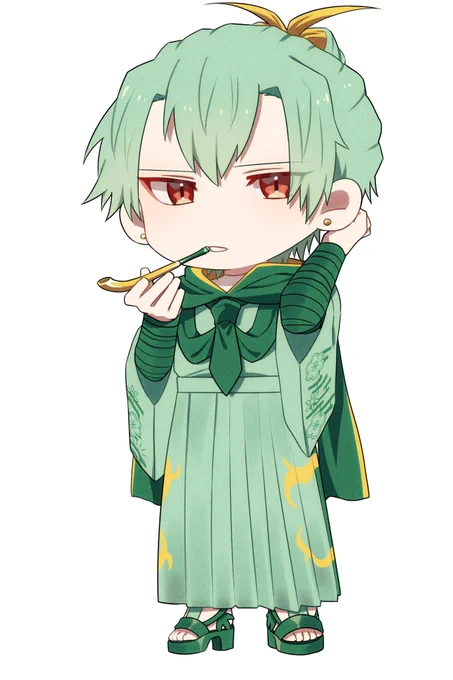  ジャコモ(蛇卿)いじっぱり/イタズラが好き29歳/189cm(+ヒール)無愛想探偵 クソデカで顔がキツいので威圧感がすごい 根はいいひと デリコにのみデレデレ 脱いだらすごい(切創痕が) 