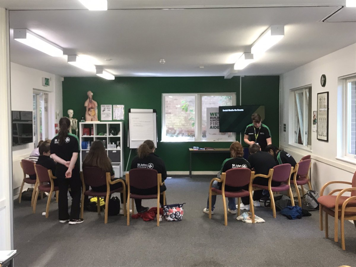 Busy wrapping up Day 2 of our First Aid for Cadets course in Worcester!! #SJAIntTraining #SJACadets #AskMe #SJA