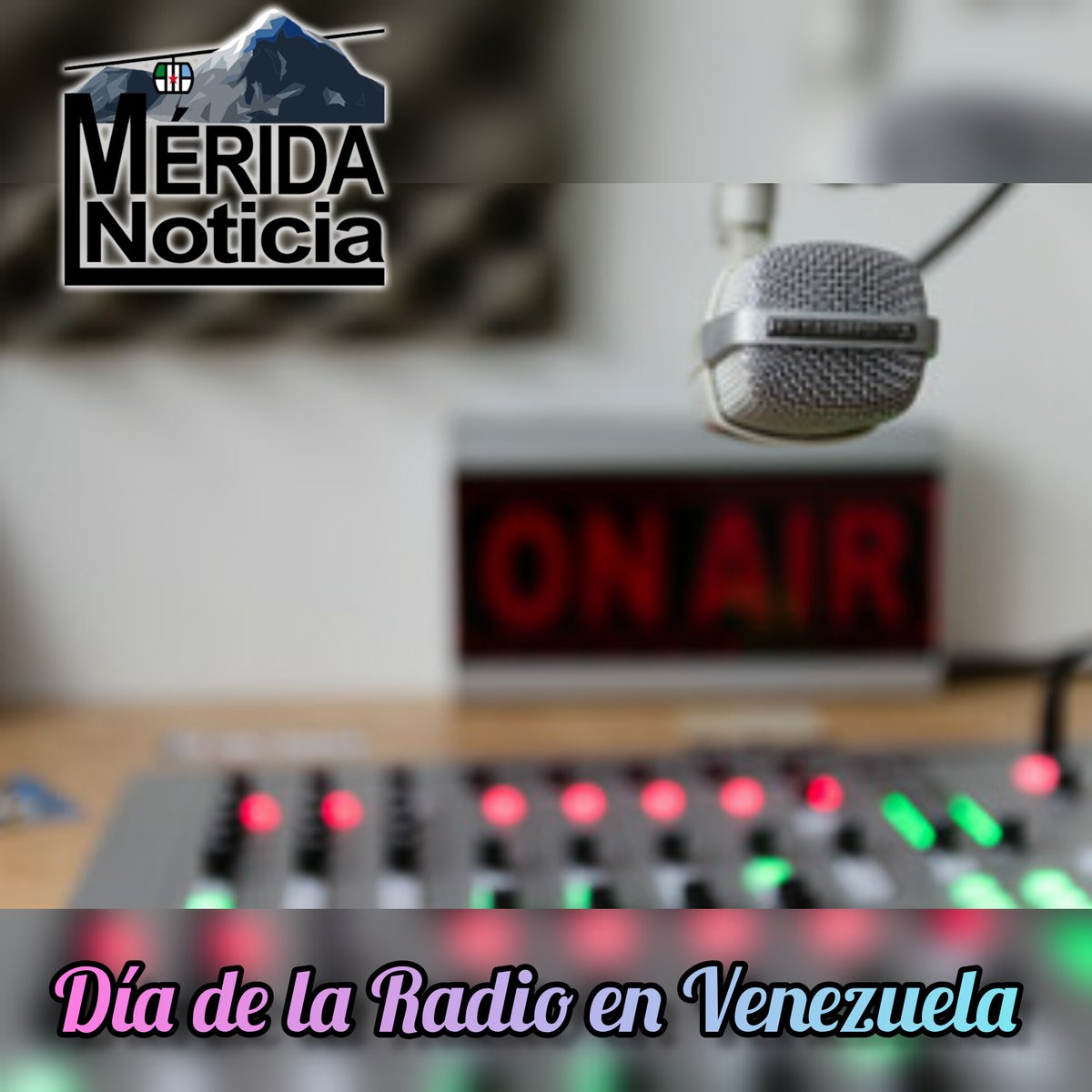 Mérida Noticia... ¡Es noticia!

Cada 20 de mayo se celebra el Día de la Radio en Venezuela, en conmemoración a la primera transmisión radiofónica que se hizo en el país en 1926,  cuando salió al aire la emisora AYRE.

#DíaDeLaRadio #Venezuela
instagram.com/p/CsdpwXNOwmx/…