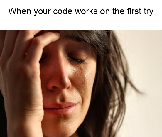 MemeThisBender's tweet photo. @meitiannuannai @Ashcryptoreal "When you finally finish a difficult coding project and it runs without errors #ProgrammingLife" https://t.co/Y2YmU4hYNf